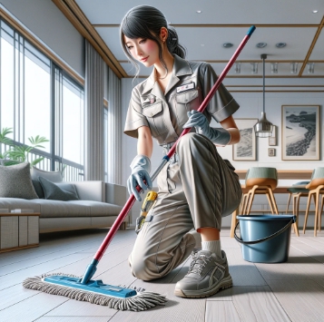 丁寧なクリーニング